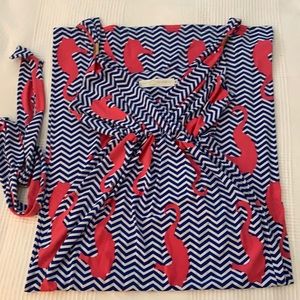 Tracy Negoshian maxi dress with seahorse print